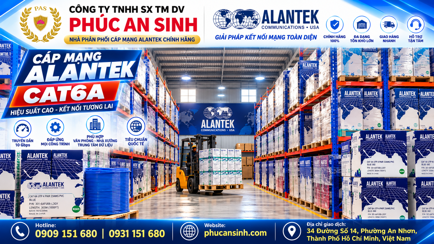 Cáp mạng Alantek Cat6 là gì?