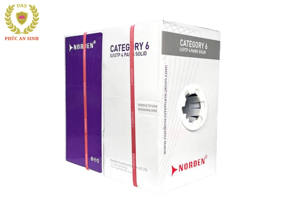 Thông số kỹ thuật Cáp mạng Norden CAT6 UTP 24AWG 4 PAIR 120-40001104BL | E Series | Xanh Dương